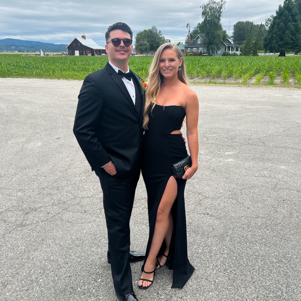 Windsor Black Strapless Dress